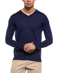 N.Peal Conduit Fine Gauge Cashmere & Silk-Blend V-Neck Sweater