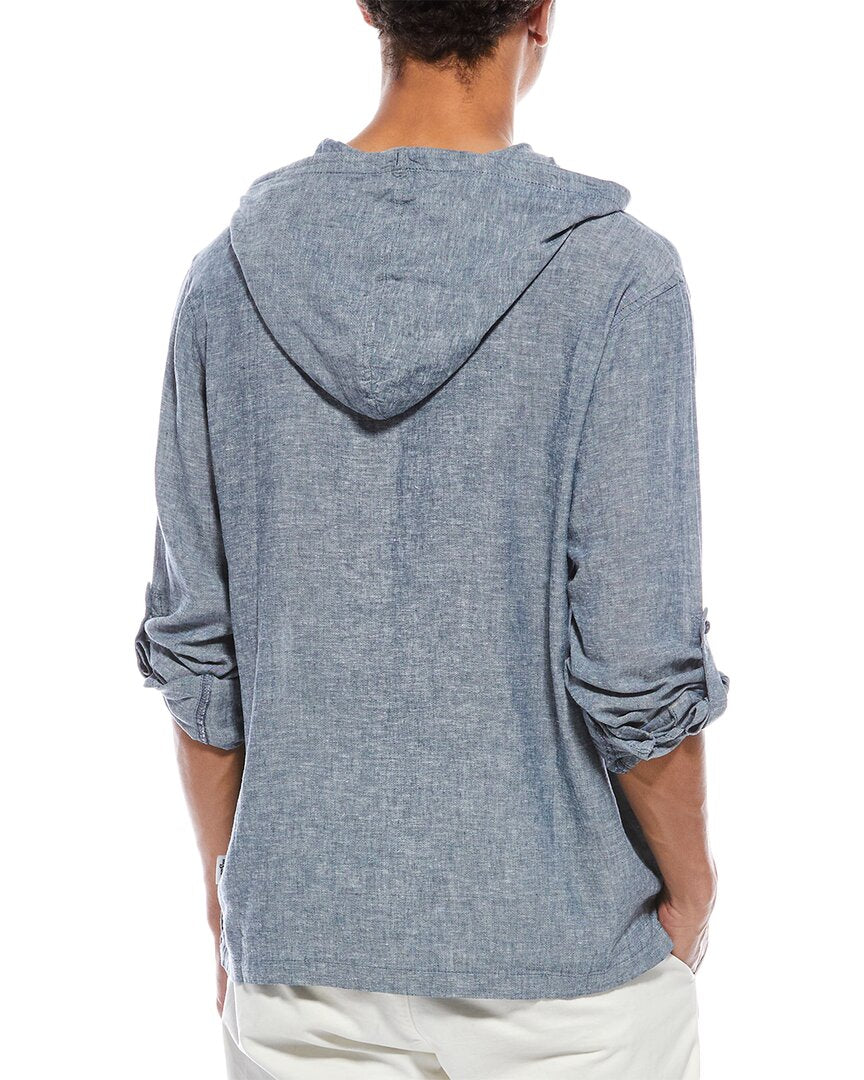 Mr. Swim Linen-Blend Hoodie
