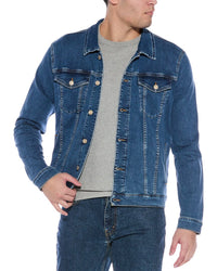 7 For All Mankind Denim Trucker Jacket Blue