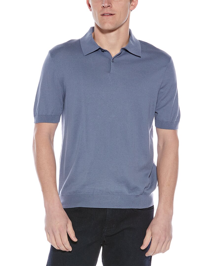 7 For All Mankind Polo Sweater Blue