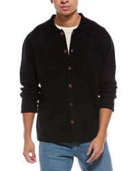 Brodie Cashmere Classic Wool & Cashmere-Blend Sweater Shirt
