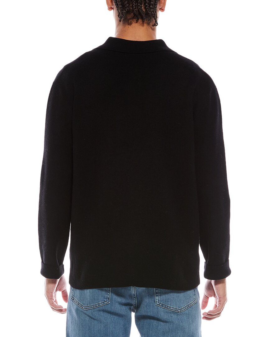 Brodie Cashmere Classic Wool & Cashmere-Blend Sweater Shirt