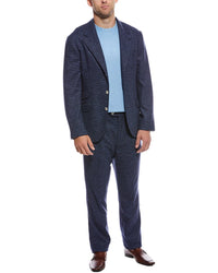 Brunello Cucinelli 2Pc Pleated-Front Wool & Cashmere-Blend Suit