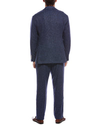 Brunello Cucinelli 2Pc Pleated-Front Wool & Cashmere-Blend Suit