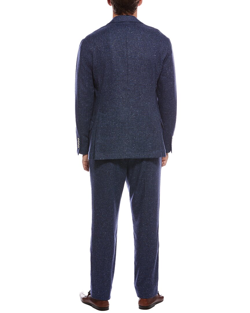 Brunello Cucinelli 2Pc Pleated-Front Wool & Cashmere-Blend Suit