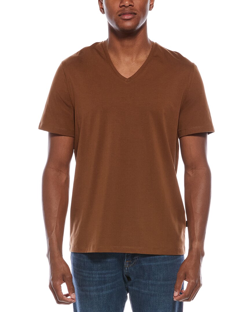 7 For All Mankind Lux Performance T-Shirt Brown Multi