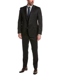 Canali Canali Wool Suit With Flat Front Pant
