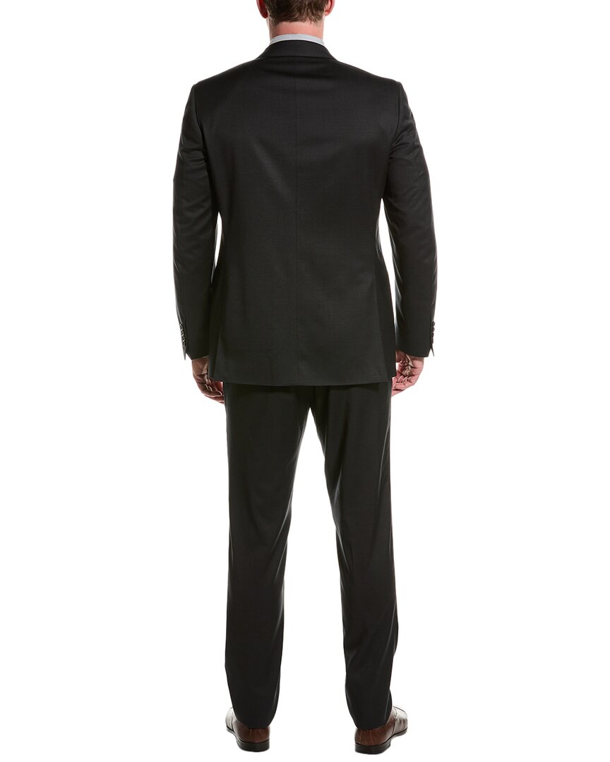 Canali Canali Wool Suit With Flat Front Pant