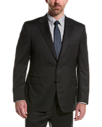 Canali Canali Wool Suit With Flat Front Pant
