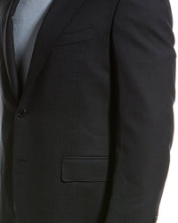 Canali Wool-Blend Suit With Flat Front Pant