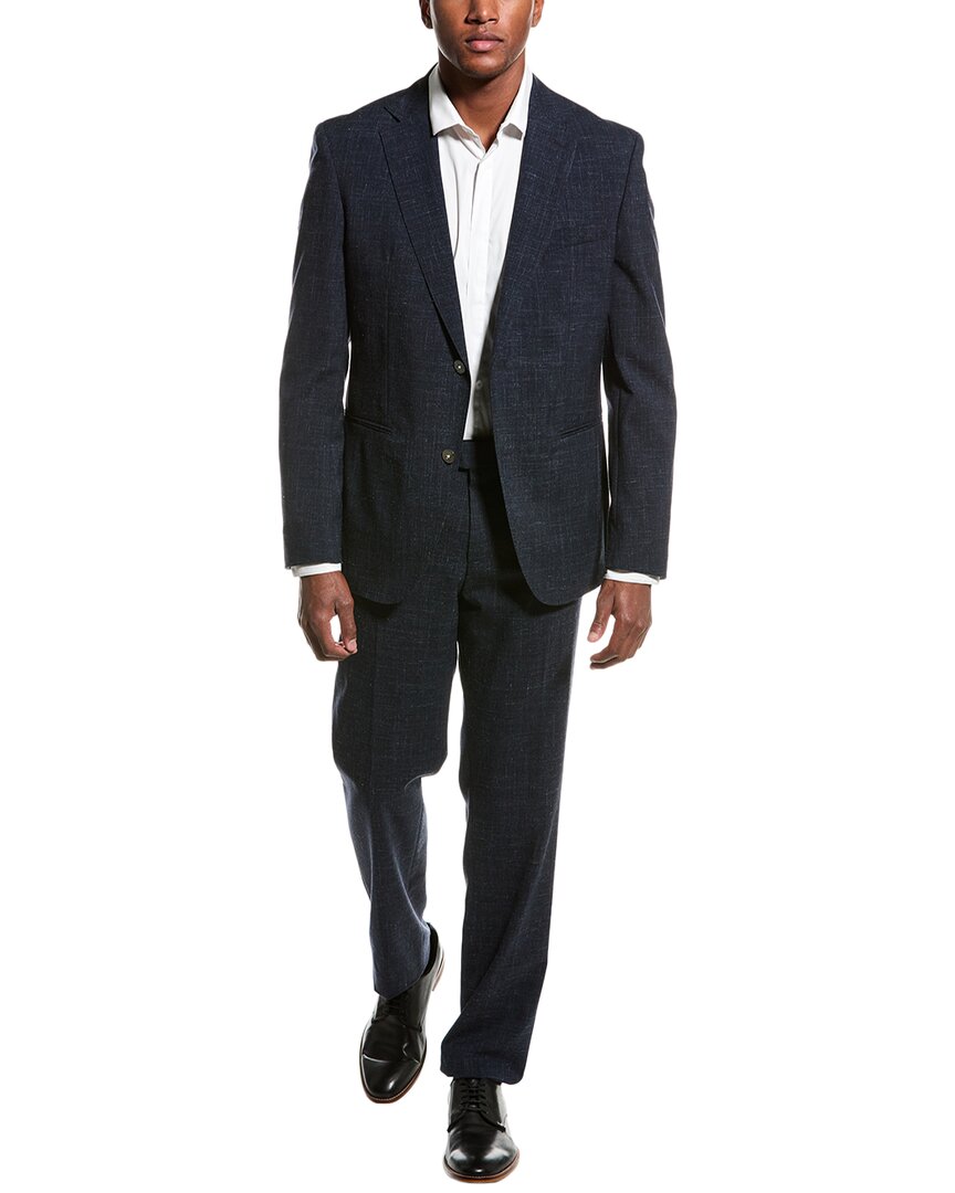 Boss Hugo Boss 2Pc Huge Slim Fit Wool & Linen-Blend Suit