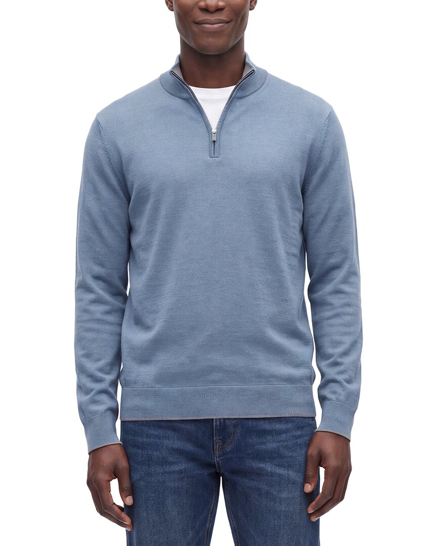 Raffi Jersey 1/4-Zip Mock Neck Sweater