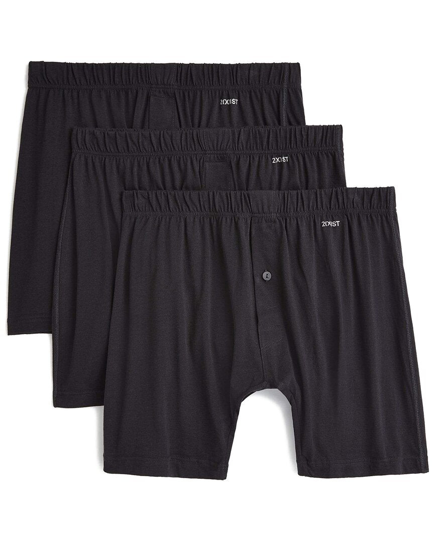 2(X)Ist 3Pk Knit Boxer Regular S Black