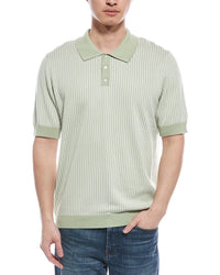 For The Republic Knit Polo Shirt Regular M Green