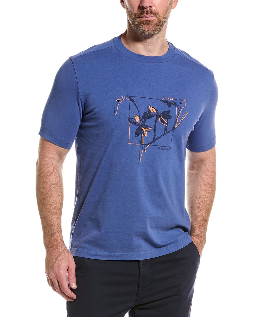 Ps By Paul Smith Frecsia Square Regular Fit T-Shirt