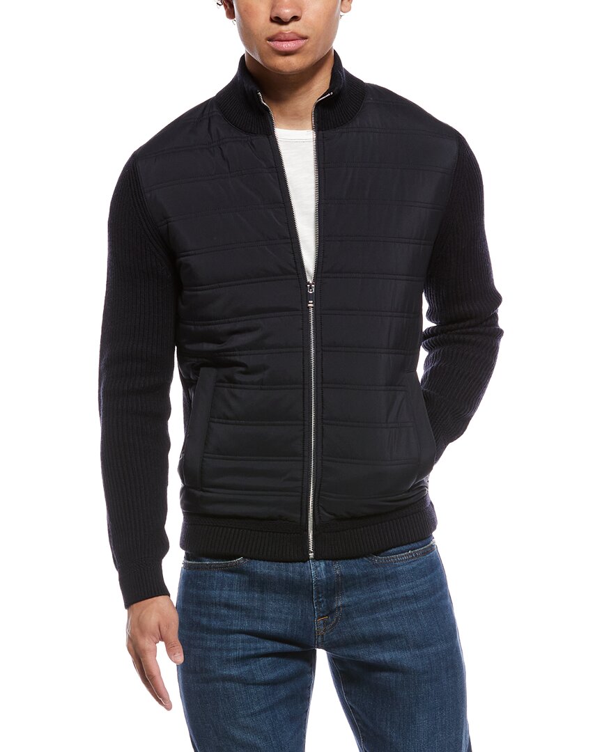 Reiss Reiss Trainer Quilted Hybrid Wool-Blend Jacket