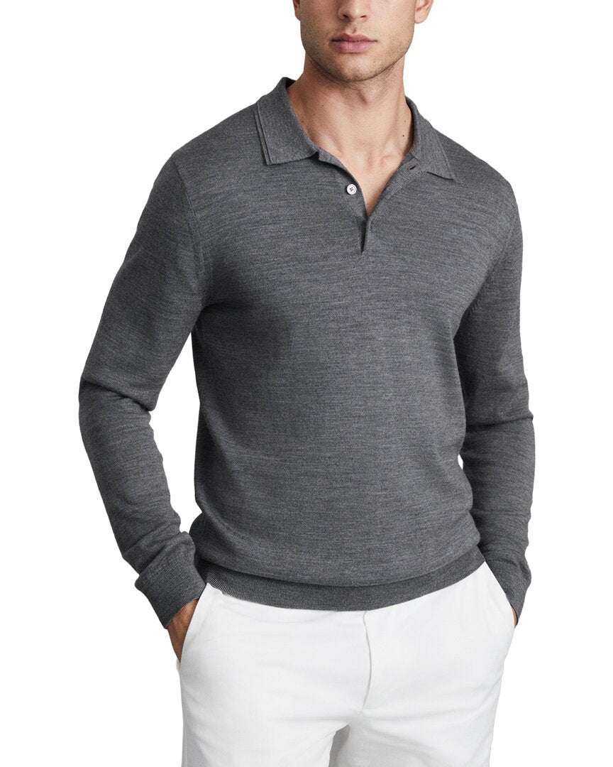Reiss Trafford Merino Button Shirt