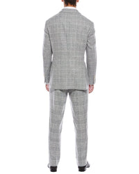 Brunello Cucinelli 2Pc Silk, Wool & Cashmere-Blend Suit With Pleated Pant