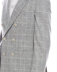 Brunello Cucinelli 2Pc Silk, Wool & Cashmere-Blend Suit With Pleated Pant