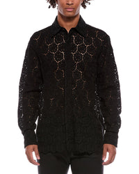 Valentino Valentino Embroidered Lace Shirt