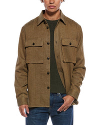 TODD SNYDER Todd Snyder Woolrich Linen, Wool, & Cashmere-Blend Overshirt