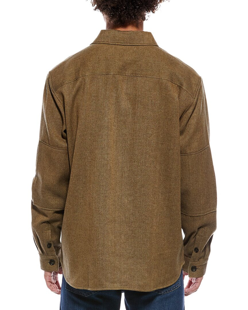 TODD SNYDER Todd Snyder Woolrich Linen, Wool, & Cashmere-Blend Overshirt