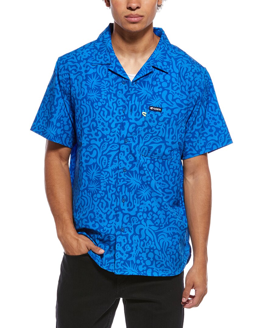COSTA APPAREL Costa Apparel Camp Tech Woven Printed Shirt