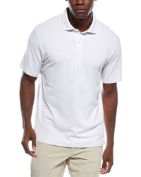 J.Mclaughlin White Peak Polo Knit Shirt