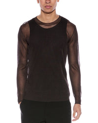 Valentino Valentino Sheer Silk Crewneck Sweater