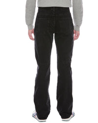 Helmut Lang Black Moto Worker Jean
