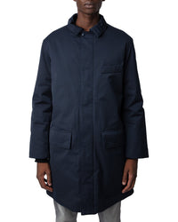 Zadig & Voltaire Mel Minimal Twill Jacket Blue