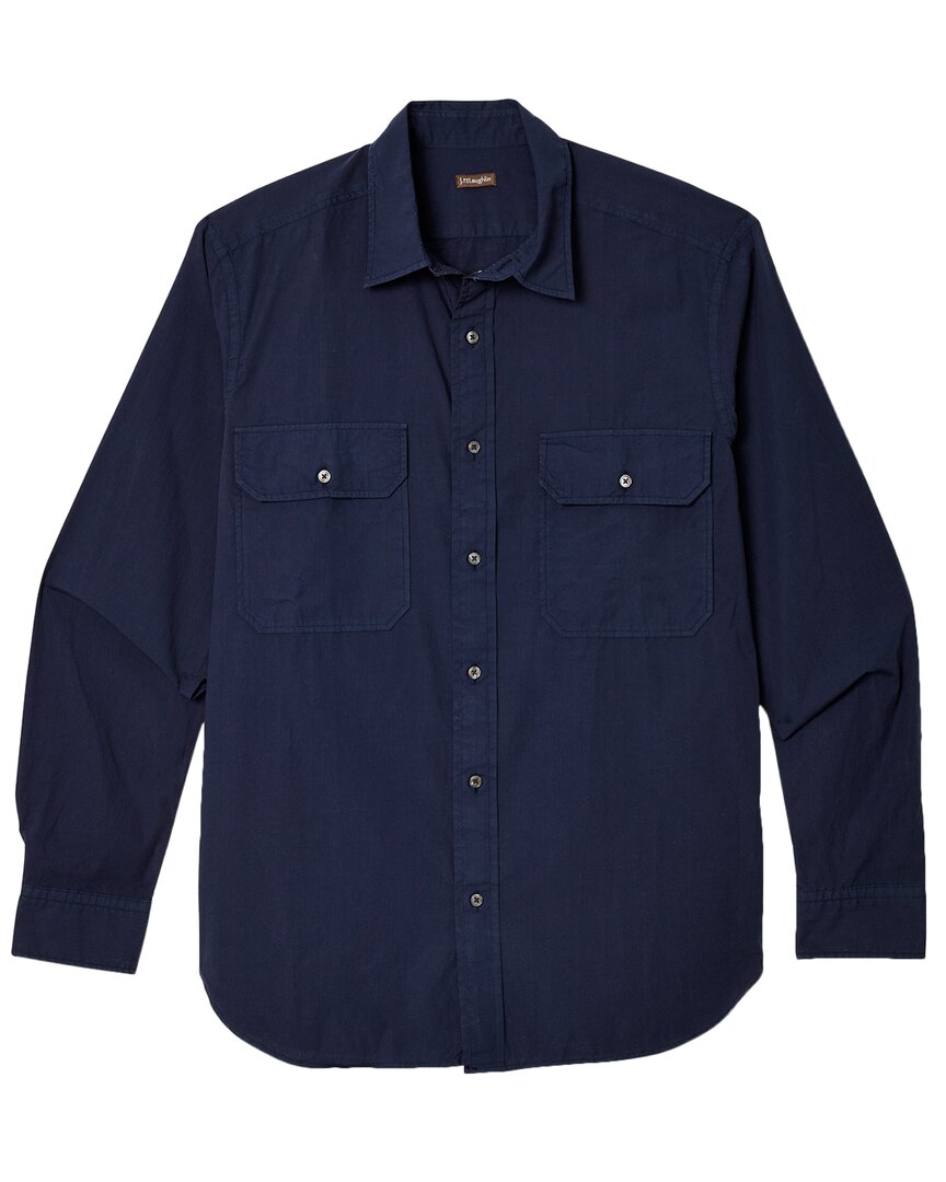 J.Mclaughlin Everet Woven Shirt Navy