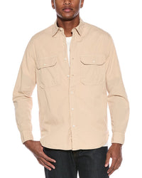 J.Mclaughlin Everet Woven Shirt Stone