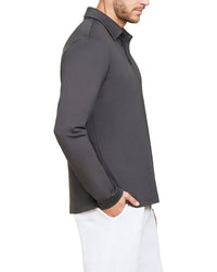 Barefoot Dreams Mc Pima Long Sleeve Polo Shirt