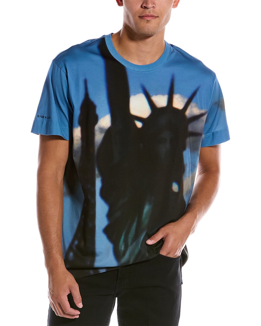 Givenchy Statue Of Liberty Oversized T-Shirt Regular S Blue