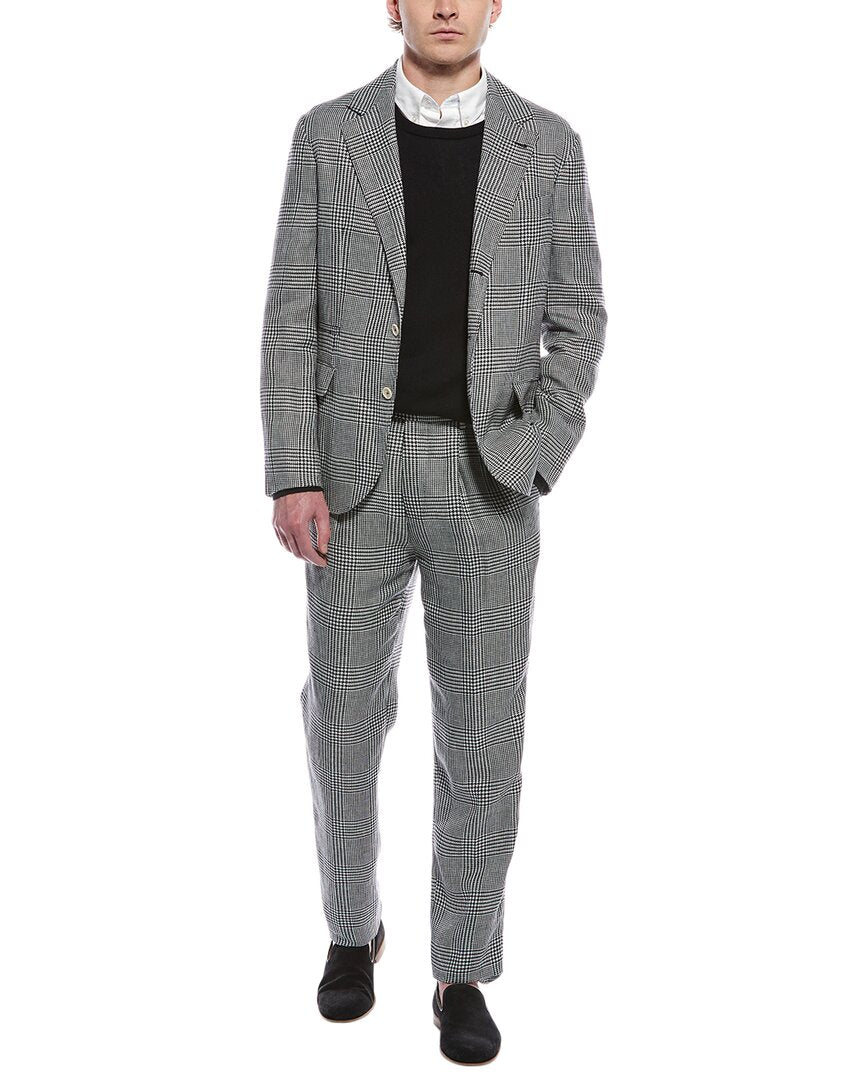 Brunello Cucinelli 2Pc Linen & Wool-Blend Suit