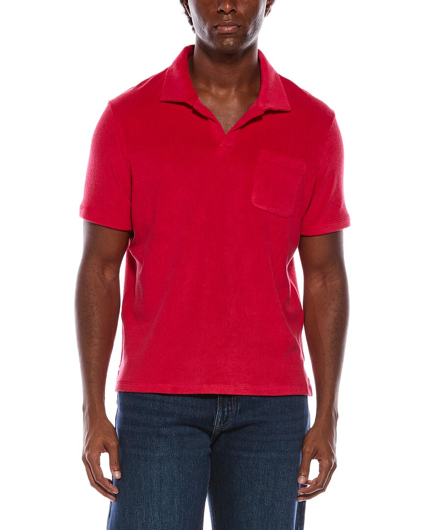 Isaia Isaia Silk-Blend Terry Polo Shirt