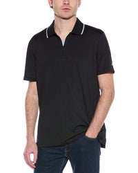Brooks Brothers 1/4-Zip Performance Polo Shirt Black