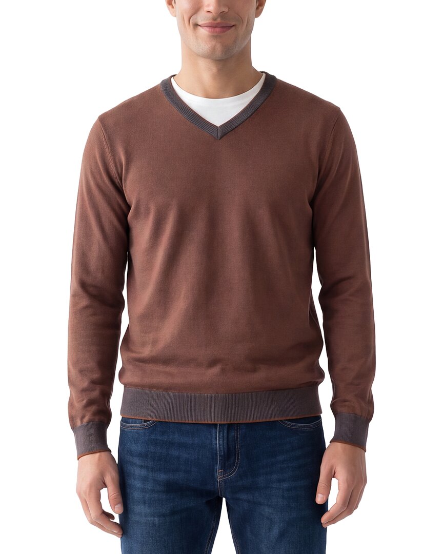 Raffi Birdseye V-Neck Sweater