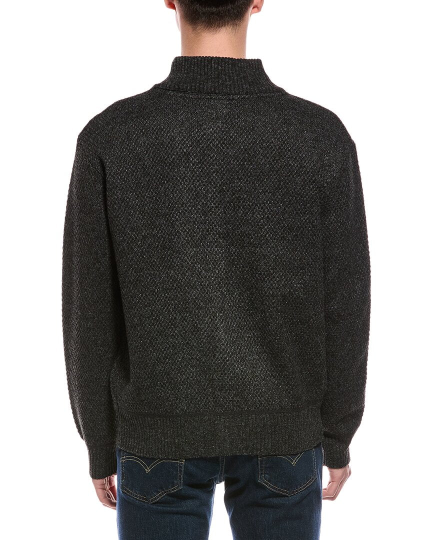 Point Zero Semi Fit Zip Mock Neck Sweater