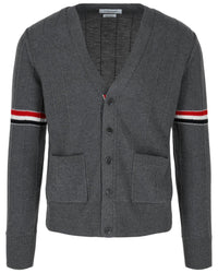 Thom Browne Thom Browne Wool V-Neck Cardigan
