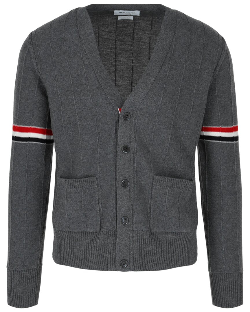 Thom Browne Thom Browne Wool V-Neck Cardigan