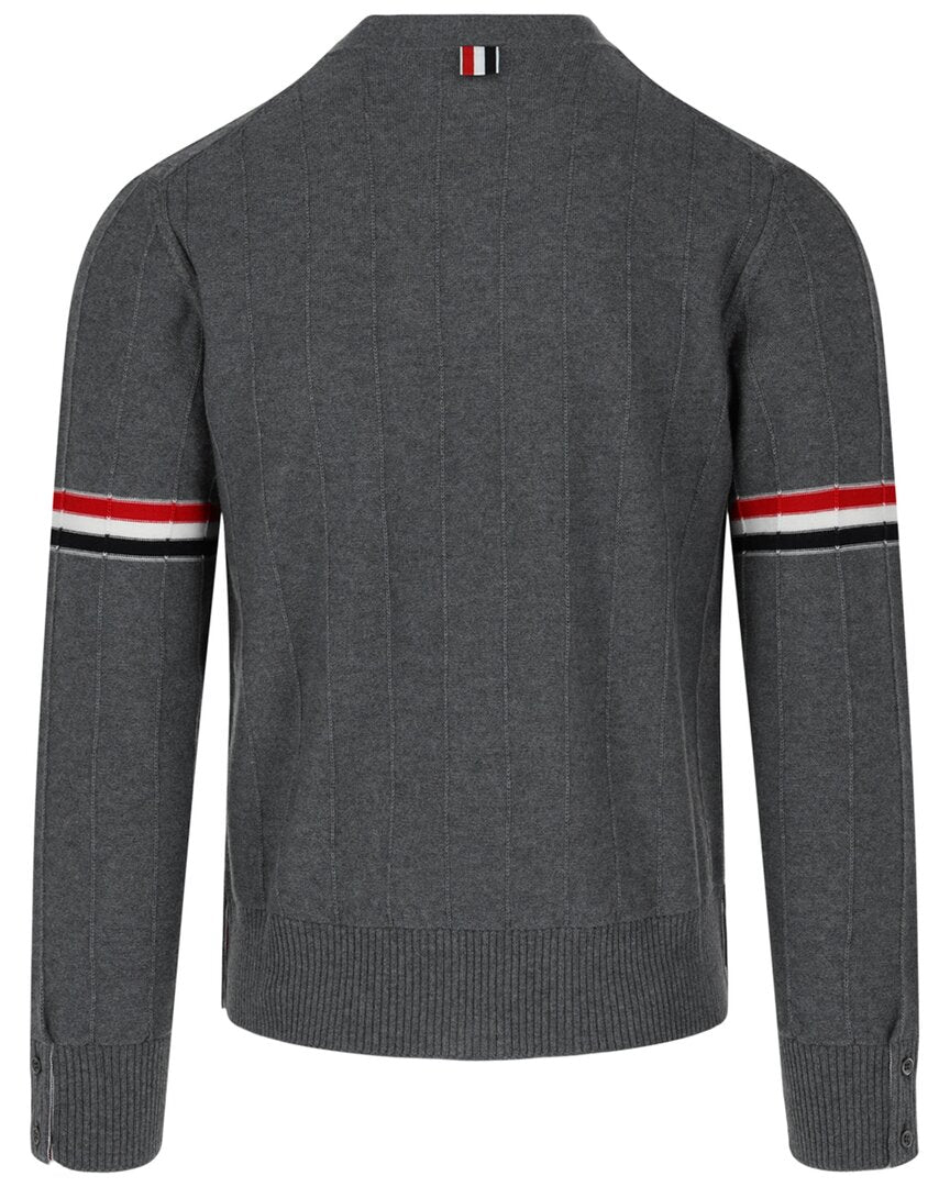 Thom Browne Thom Browne Wool V-Neck Cardigan