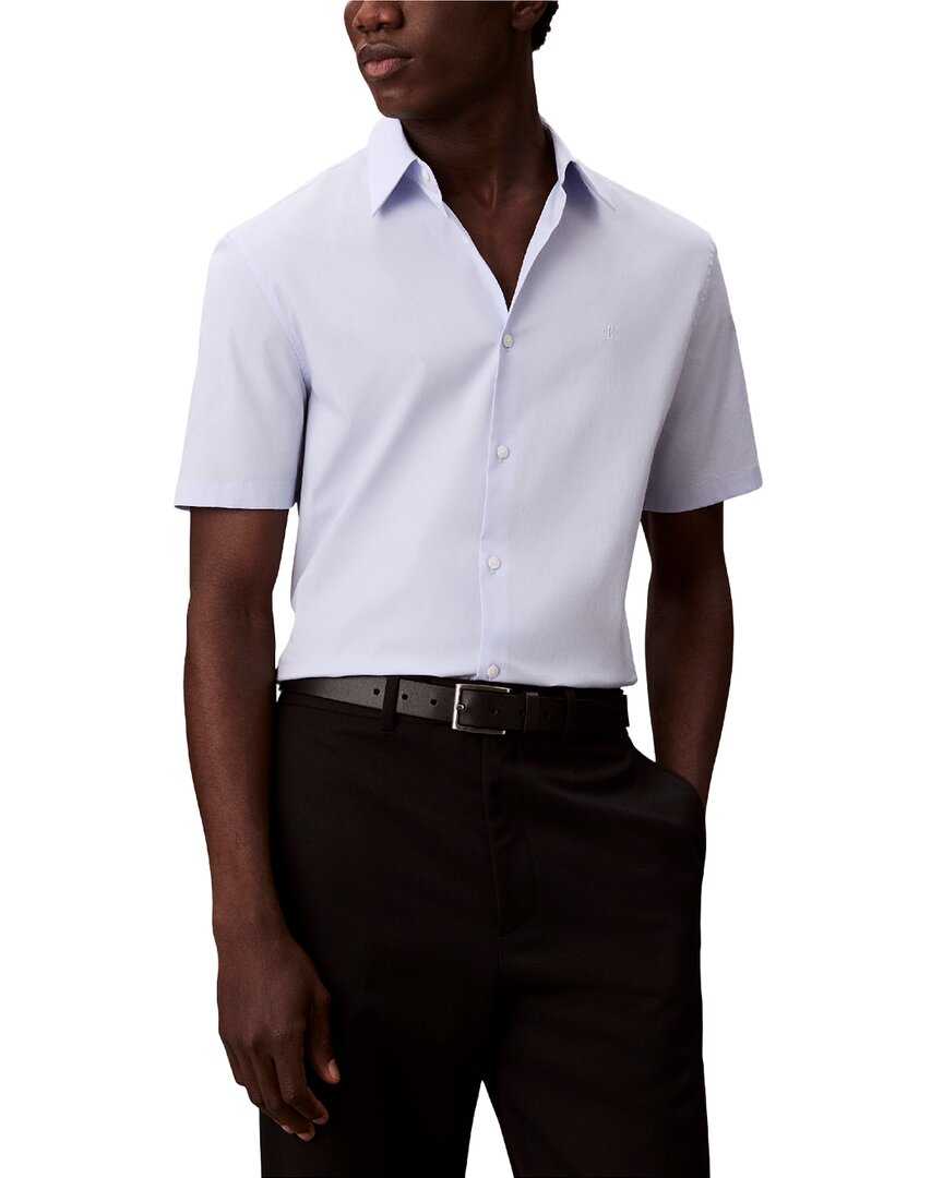 Calvin Klein Solid Stretch Slim Shirt