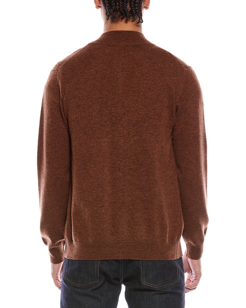 Brodie Cashmere Brodie Cashmere Zip Up Wool & Cashmere-Blend Funnel Neck Cardigan