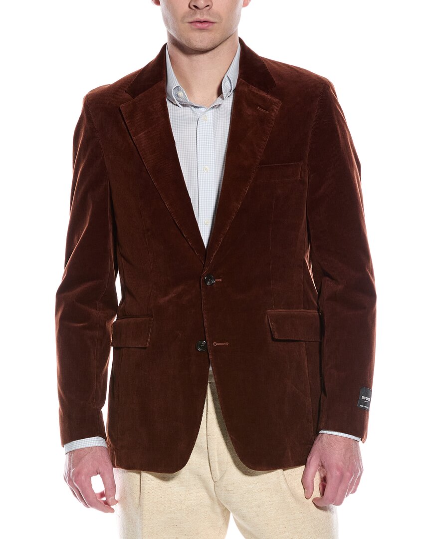 Todd Snyder Sutton Corduroy Jacket 40r Brown Multi