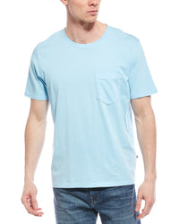 Theory Wrinkle Check Silk-Blend Shirt Blue