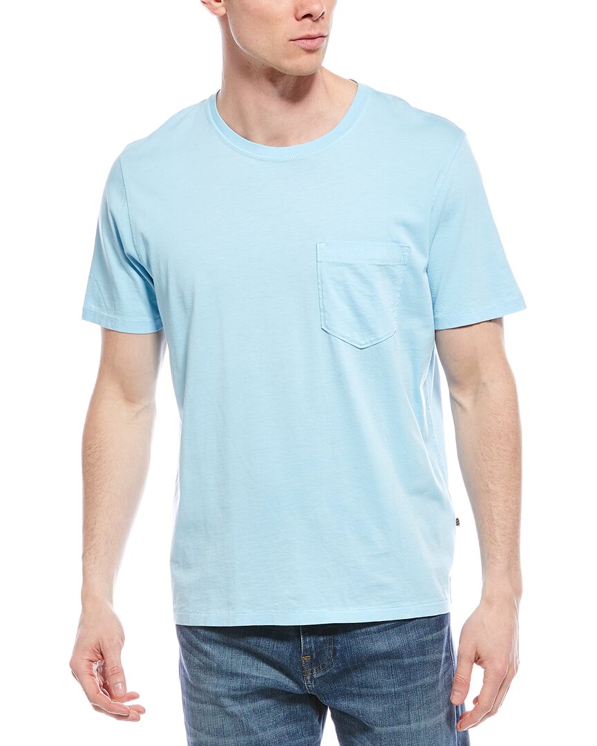 Theory Wrinkle Check Silk-Blend Shirt Blue
