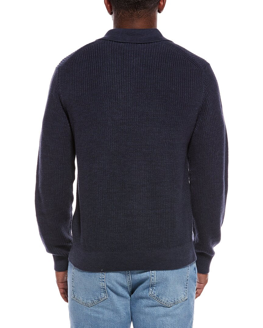 Madewell Shaker Stitch Polo Sweater