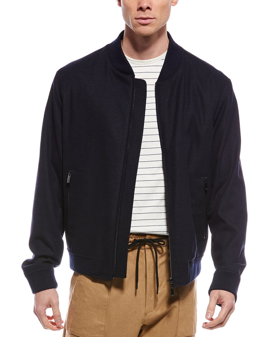 Boss Hugo Boss Wool-Blend Jacket Blue